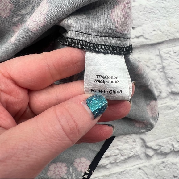 Tuckernuck Black and Pink Floral Mini Dress Size Small A-Line Sheath 3/4 Sleeve - Picture 6 of 9